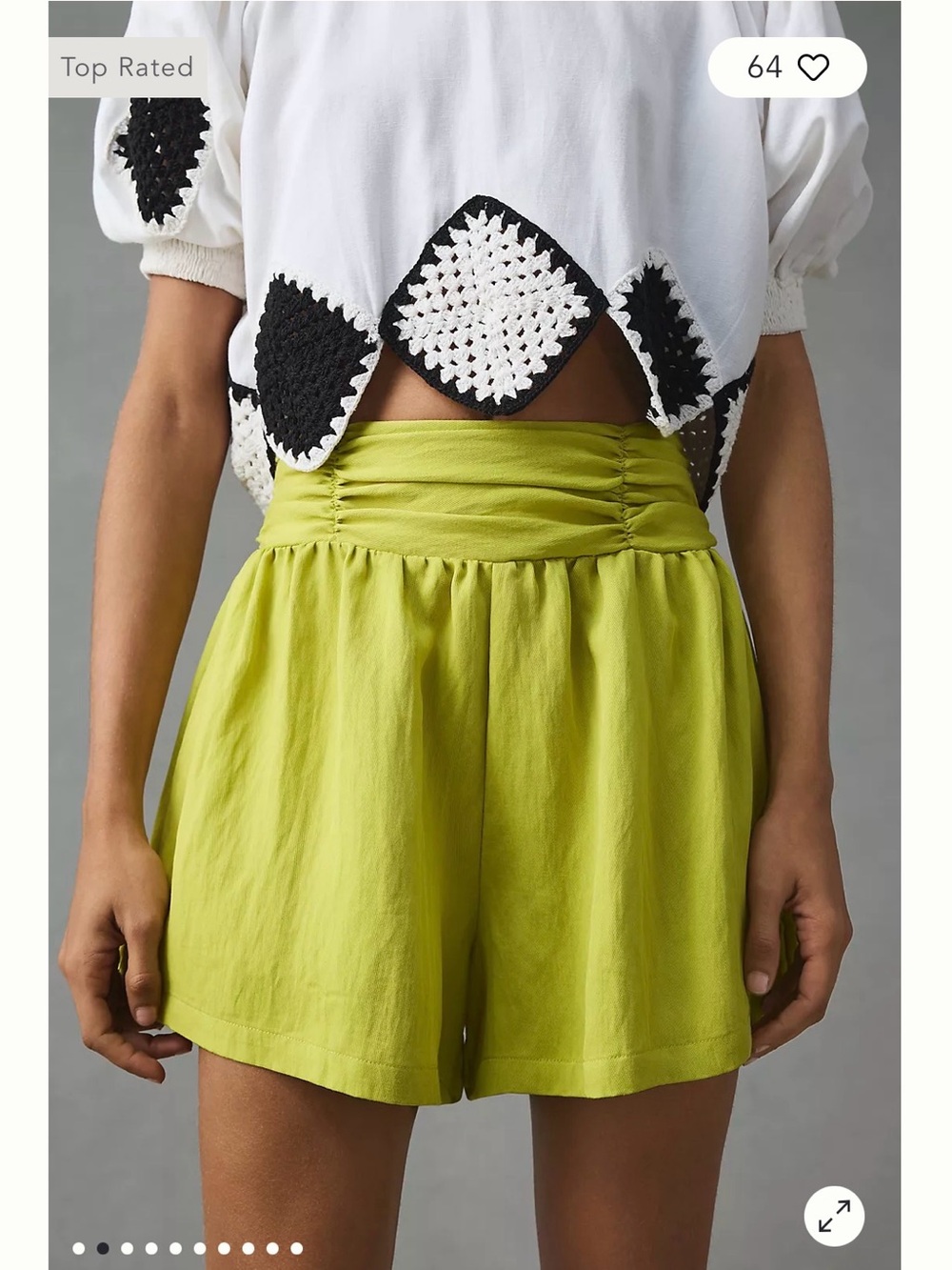 Anthropologie Ruched Shorts